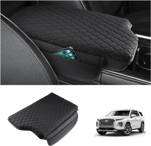 Vista 12 de Shademax Funda de consola central para Tesla Model Y Juniper 2025-2026 / Modelo 3 Highland 2024-2026 Cojín para reposabrazos Funda de cuero