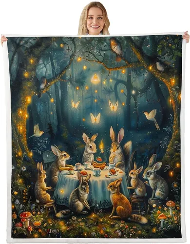 Vista 9 de Cartoon Animal Throw Flannel Blanket,Giraffe Zebra Lion Elephant Fleece Throw Blanket for Home Decor Sofa Couch,Pink Romantic Fleece Blanket,40"x50