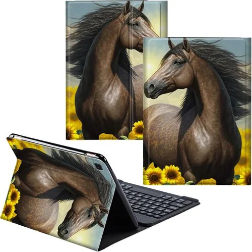 Vista 23 de Funda para Samsung Galaxy Tab S6 Lite 2022/2020 Teclado inalámbrico desmontable y cubierta de cuero PU Funda protectora para tableta para Samsung