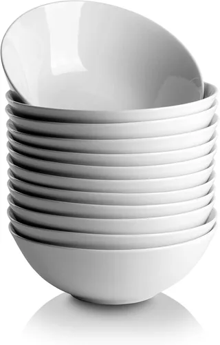 10 Strawberry Street 7" Catering Coupe - Cuenco para cereales, juego de 12, color blanco