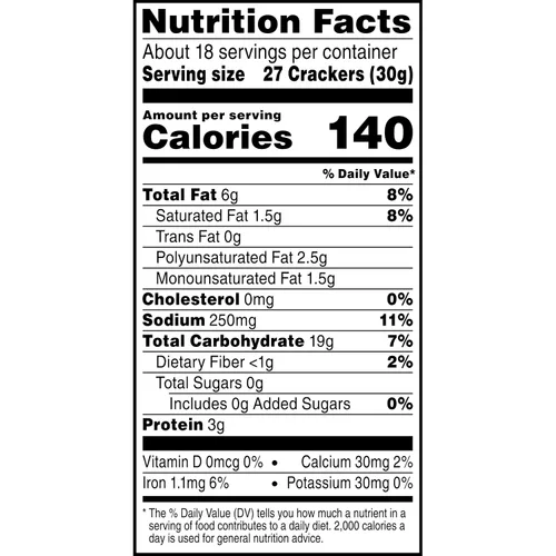 Vista 11 de Cheez-It, Baked Snack Cheese Crackers, Reduced Fat Original, Made with 100% Real Cheese - Caja de galletas con sabor a queso original, hechas