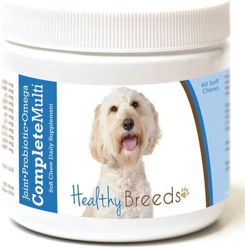 Vista 325 de Healthy Breeds Cavalier King Charles Spaniel - Multivitamínico todo en uno, completo con probióticos, glucosamina, condroitina y omegas, 60