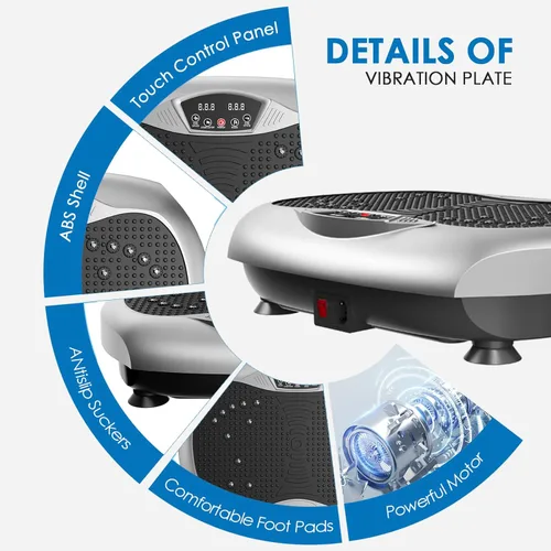 Vista 3 de Natini Vibration Plate Exercise Machine - Power Vibrating Plate for Lymphatic Drainage,Whole Boday Workout Machine for Women Weight Loss Home