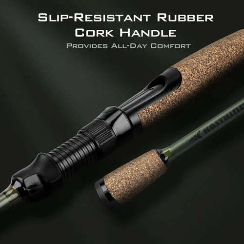Vista 5 de KastKing Spartacus II Fishing Rods - IM6 Graphite Blanks Casting & Spinning Rods, 2-Piece Rods with Extra Tip Section, PTS Power Transition System