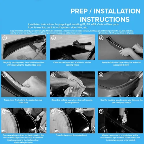 Vista 7 de Divisor de labio delantero con impresión de fibra de carbono, 5 piezas para Chevrolet Corvette C8 2020 2021 2022 2023 2024 5VM estilo parachoques