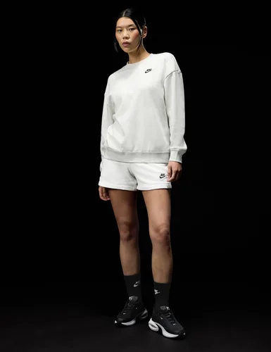 Vista 7 de Nike Sportswear Club - Pantalones cortos de forro polar de cintura media para mujer