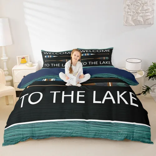 Vista 10 de Funda de edredón de lobo, juego de ropa de cama con estampado de mandala para niños, funda de edredón bohemia con atrapasueños para decoración