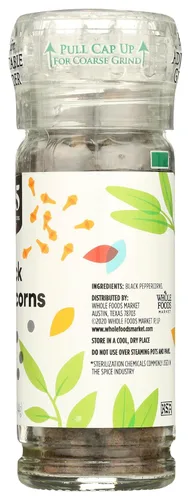 Vista 5 de 365 by Whole Foods Market, Molinillo de pimienta negra, 1.55 onzas