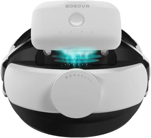 Vista 3 de BOBOVR Paquete de batería B2 - Batería de repuesto M2 Pro 5200mAh, aumenta la quest2 alrededor de 3 horas de tiempo, conexiones magnéticas