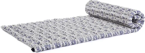 Vista 20 de Leewadee - Colchón de suelo plegable - Futón japonés enrollable -Alfombra de tatami triple pliegue - Cama de piso para invitados - Colchón