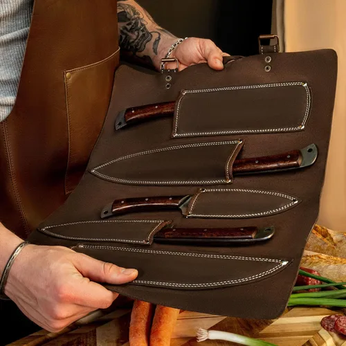 Vista 4 de Morf Steelware - Juego de cuchillos de cocina de damasco de primera calidad, 5 piezas, cuchillos de chef, cuchilla, filete, cuchillos de pelar