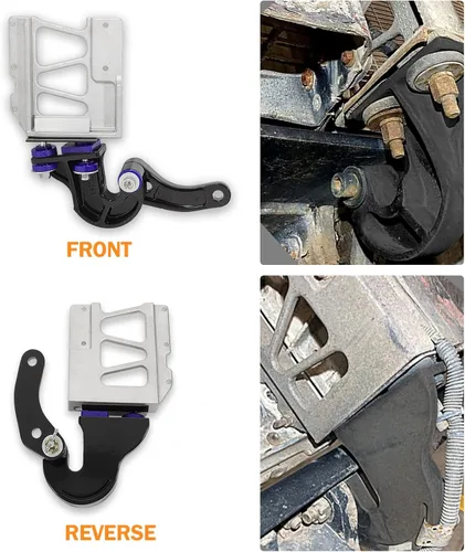 Vista 6 de M134708R M134708L para Peterbilt - Kit de pivote de capó inferior y kit de pernos de pivote y soporte de pivote superior para capó de bisagra