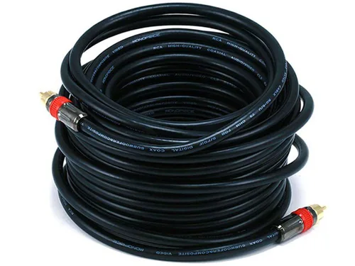 Vista 8 de Monoprice 102681 Cable de audio coaxial digital con clasificación RG6 RCA CL2 de 3 pies, color negro