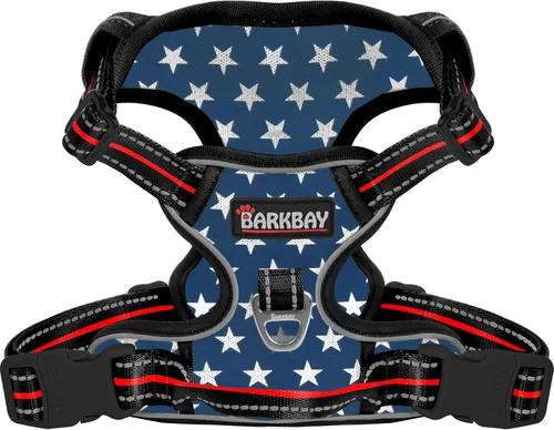 Vista 9 de BARKBAY Arnés para perro sin tirones para perros pequeños, ajustable, reflectante, cómodo, sin estrangulamiento, resistente, perfecto