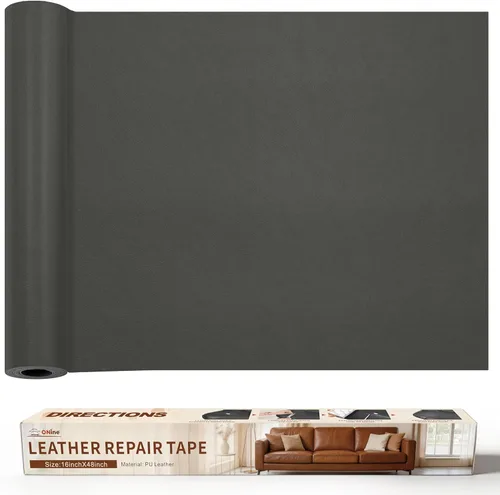 Vista 69 de ONine - Cinta de reparación de piel, parche para reparación de piel autoadhesivo de 12 x 48 pulgadas, impermeable, resistente al desgaste, para Negro