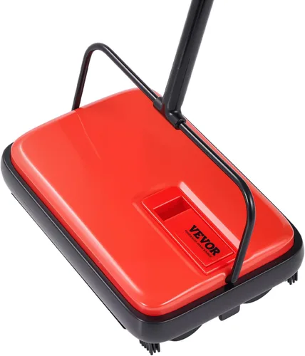 Vista 10 de VEVOR Barrida de Alfombra Manual, Escoba de Piso con Capacidad de Cubo de Polvo de 300 ml Fácil de Vaciar, Ancho de Limpieza de 6.7 Pulgadas