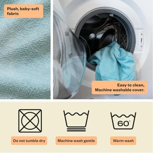 Vista 3 de My Brest Friend Almohada de Lactancia - Deluxe - Comodidad Mejorada con Funda - Almohada Ergonómica de Lactancia para Máximo Soporte para Mamá