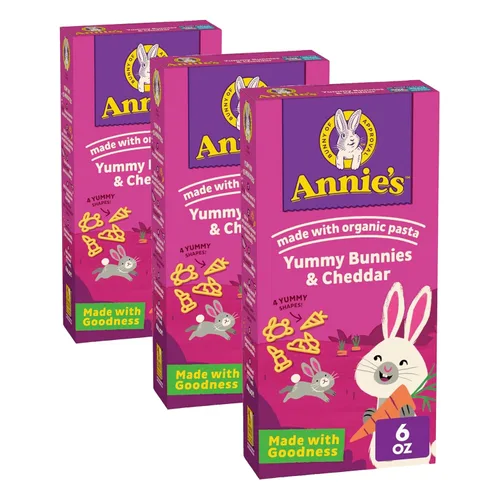 Vista 8 de Annie's Deliciosos conejitos y queso cheddar, macarrones con queso hechos con pasta orgánica, 6 onzas
