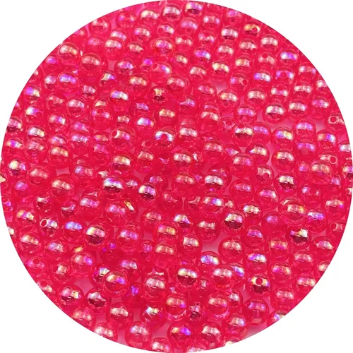 Vista 18 de 2000 cuentas redondas acrílicas de 0.157 pulgadas (0.157 in), cuentas espaciadoras de colores AB con agujero para bricolaje, pulseras, collares