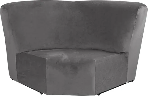 Vista 45 de MIFXIN Funda para sofá esquinero, 1 pieza de terciopelo elástico para sofá, funda para asiento esquinero seccional, pieza de esquina adicional