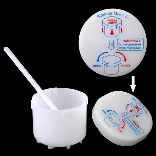 Vista 4 de Superdental Materiales de impresión de laboratorio Tazas de mezcla para mezclador de alginato blanco Algimax II GX300