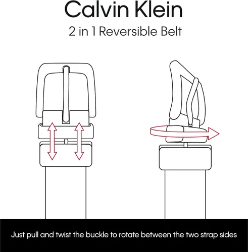 Vista 7 de Calvin Klein Cinturón de moda reversible dos en uno para mujer