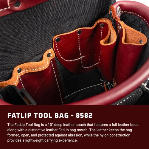 Vista 2 de Occidental Leather FatLip - Bolsa para herramientas, 13 bolsillos y portaherramientas, fabricada en Estados Unidos