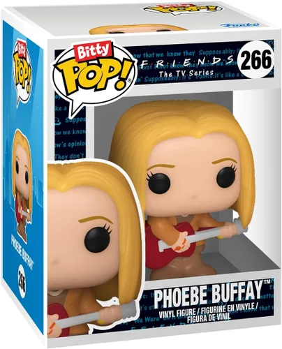 Vista 4 de Funko Bitty POP! Friends - Phoebe, paquete de 4 y una figura sorpresa mini misteriosa - 0.9 Pulgadas (2.2 Cm) coleccionable - Incluye estante