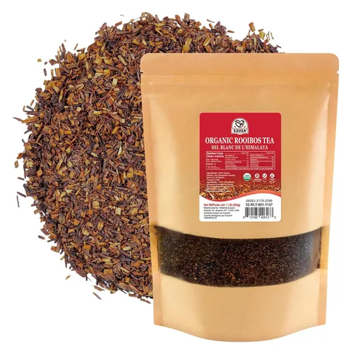 Vista 7 de 52USA Té orgánico de flores de hibisco, té de hibisco, 1 libra (16 onzas), té de hierbas secas de flores de hibisco, 100% orgánico certificado
