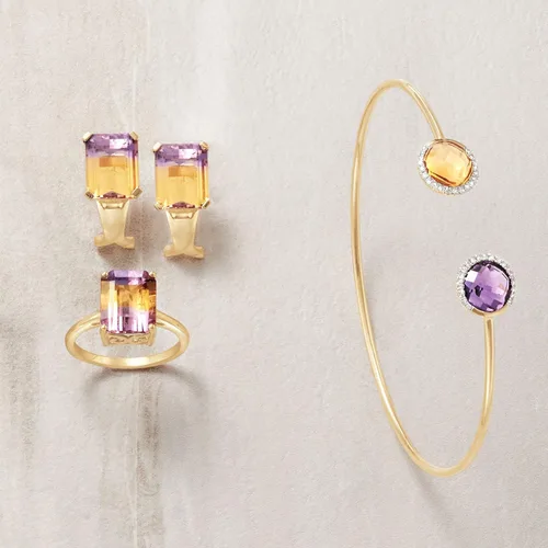 Vista 4 de Ross-Simons 3.40 Carat Ametrine Solitaire Ring in 14kt Yellow Gold