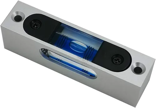 Vista 4 de Instrumento de nivel ajustable de alta precisión de aleación de aluminio - pequeño, ligero, nivel cuadrado de burbuja magnética