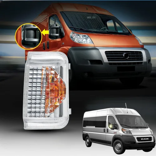 Vista 9 de Luz intermitente del lado izquierdo del conductor para Dodge Ram ProMaster 1500 2500 3500 2014 2015 2016 2017 2018 2019 2020 2021, diseño OE, sin