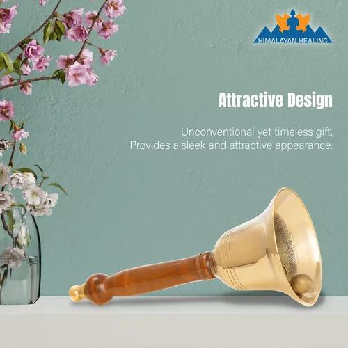 Vista 2 de Campana de mano – Campana de llamada perfecta para campanas de boda, campanas de juegos, campanas de escuelas, escritorios de recepción y ceremonias