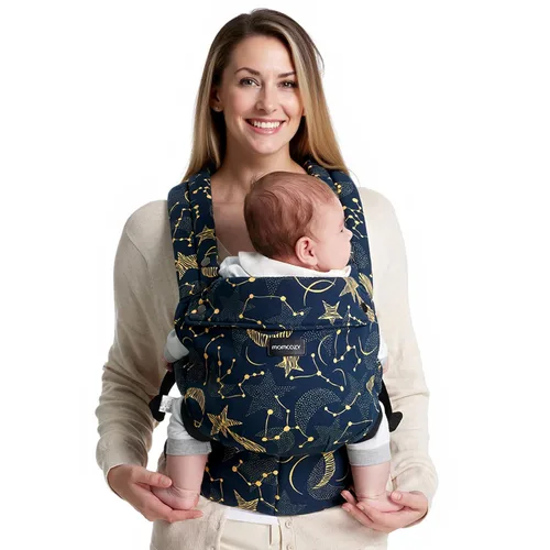 Vista 15 de Momcozy Portabebés - Portabebés ergonómico, acogedor y ligero para 7-44 libras, fácil de colocar, ideal para el cuidado de bebés con manos libres