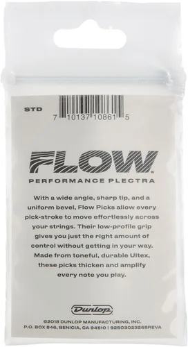 Vista 2 de Jim Dunlop Público estándar Flow® 1.0MM - Paquete de 6