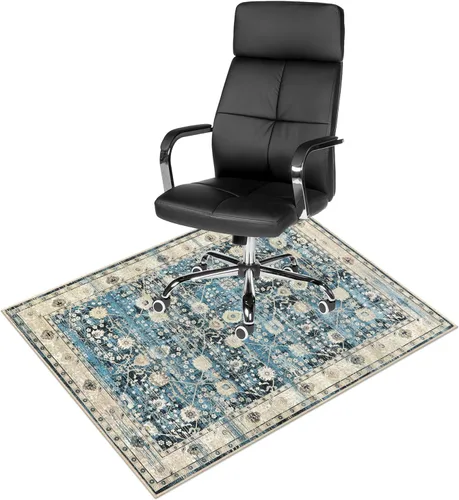 Anidaroel Alfombra para Silla de Oficina para Piso de Madera Dura, Protector para Silla con Ruedas de 36"x48", Alfombra para Computadora y Juegos,