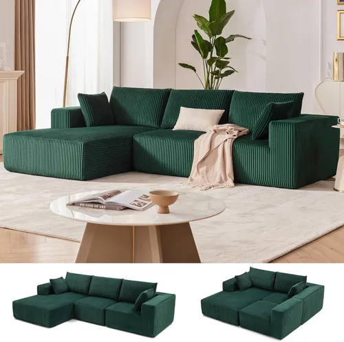 Vista 34 de Weture Sofá Seccional Modular de 108", Sofá Seccional Cloud con Asiento Profundo, Sofá Modular Moderno en Forma de L con Chaise, Sofás Tapizados