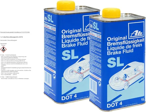ATE Original SL DOT 4 Líquido de Frenos, Lata de 1 Litro (705802)