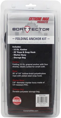 Vista 7 de Extreme Max 3006.6548 BoatTector Kit completo de anclaje de garra para barcos pequeños, kayaks, PWC, moto acuática, tablas de remo, etc. - 3.5