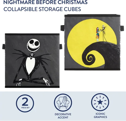 Vista 154 de Idea Nuova Marvel Avengers - Juego de dos espaciosos cubos de almacenamiento plegables, 10 x 10 pulgadas, Avengers / gris