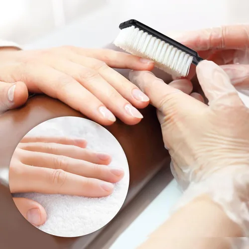 Vista 2 de NICEMOVIC 10 cepillos de uñas para limpiar las uñas, cepillo limpiador de uñas con agarre de mango, cepillo limpiador de uñas de mano, herramientas