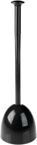 Vista 5 de mDesign Juego de émbolo de inodoro de plástico independiente con soporte, émbolo para almacenamiento y organización de limpieza, resistente, ahorro