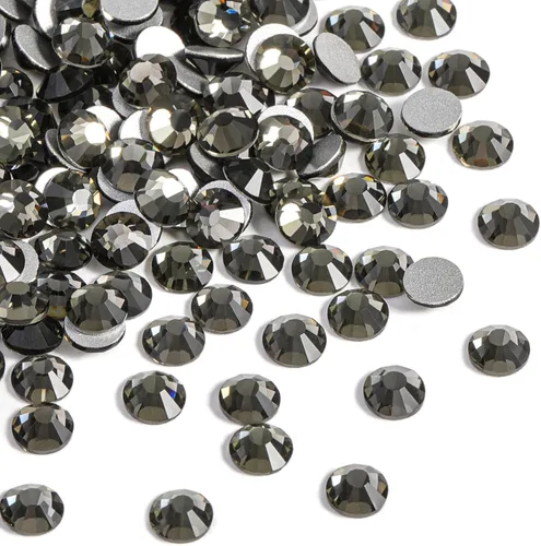 Vista 25 de Beadsland 2880 piezas de diamantes de imitación con parte posterior plana, gemas redondas de cristal para decoración de uñas y manualidades