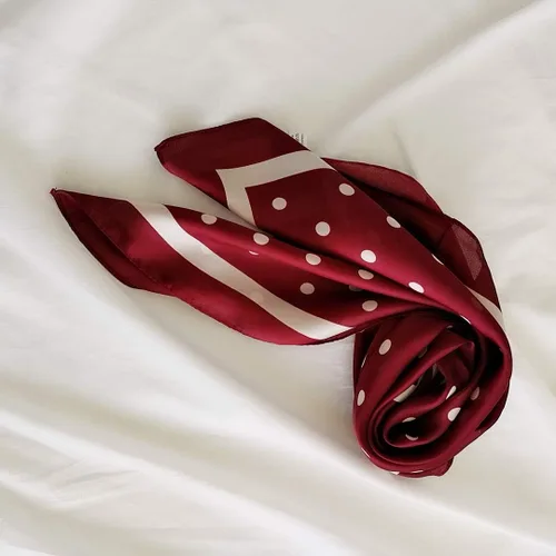 Vista 5 de FONYVE - Bufanda de satén sedoso de tamaño mediano para mujer, cuadrada, 27.5 x 27.5 pulgadas