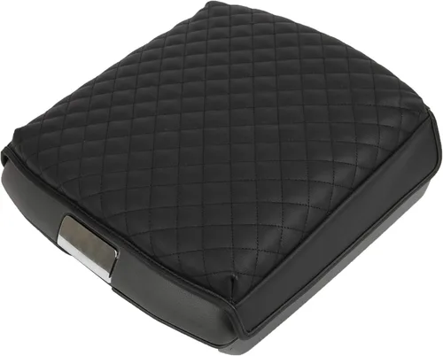 Vista 8 de KMMOTORS Funda para consola central modelo Y, modelo 3 negro básico, cojín para reposabrazos, protector de consola, cuero vegano, accesorios