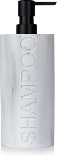 Vista 15 de Dispensador de Bomba Recargable con Botella Grabada de Acondicionador de Resina Color Piedra Arenisca Bronceada, Construcción de Resina Impermeable