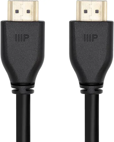 Vista 2 de Monoprice Cable HDMI 2.1 de ultra alta velocidad certificado 8K 8K a 60Hz, 48Gbps, Cl2 en pared clasificado, 30 AWG, HDR dinámico y Dolby Vision
