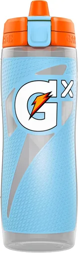 Vista 5 de Gatorade Gx Squeeze Bottles (30 onzas) - Mármol negro y azul claro