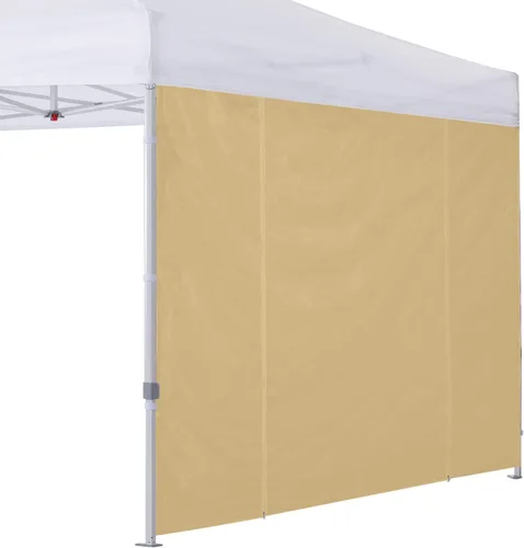 Vista 18 de Cooshade - Pared solar instantánea para toldo de 8 x 8 pies, para carpas desmontables, solo pared con puerta, 1 paquete, color azul