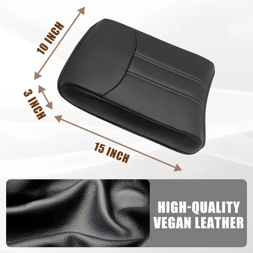 Vista 6 de Muslogy Funda para reposabrazos de consola central para Honda Pilot 2023-2026, Ridgeline/Passport 2024-2026, accesorios de pasaporte, almohadilla